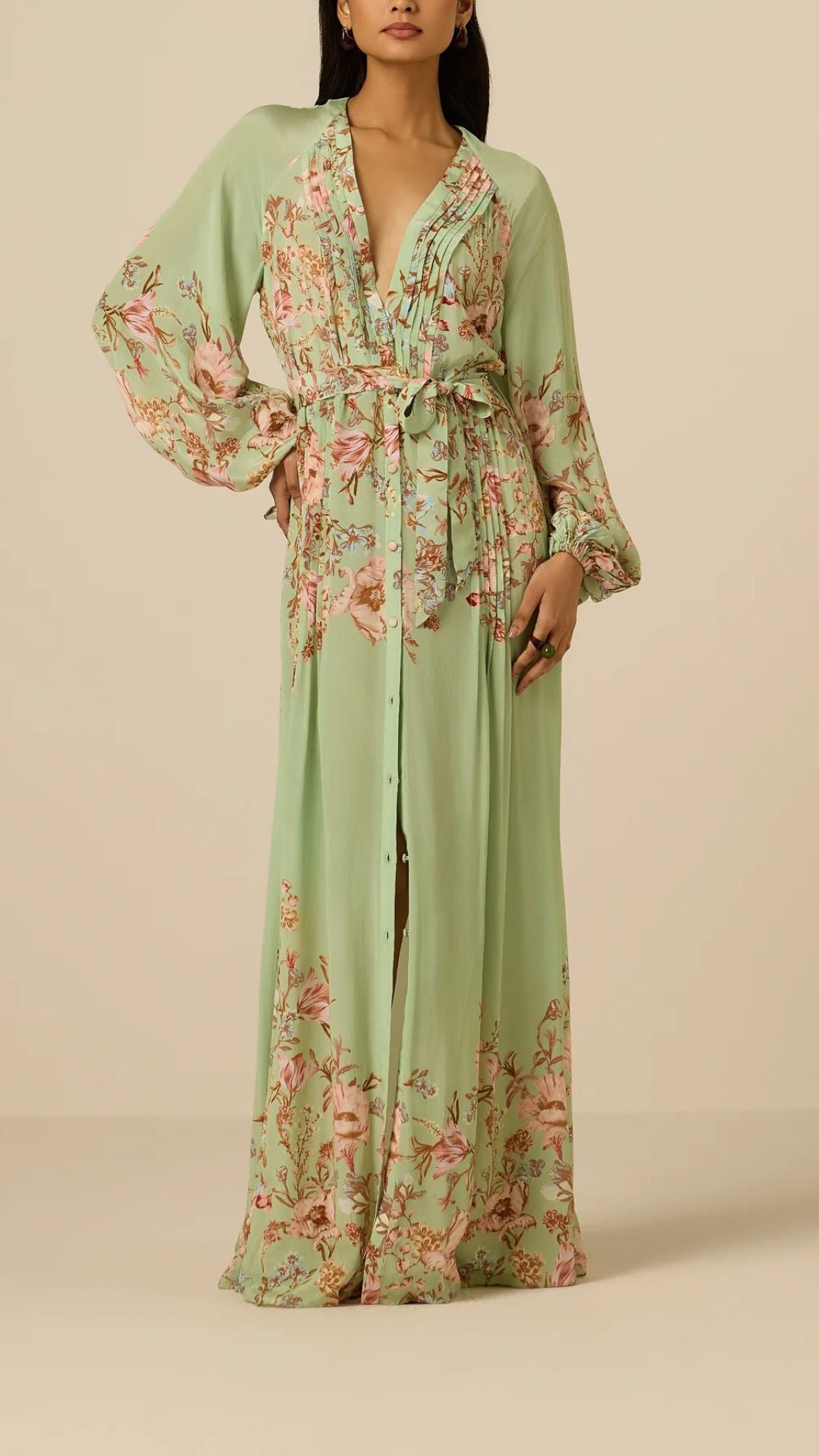 Ezra Pintuck Maxi Dress - Hemant and Nandita