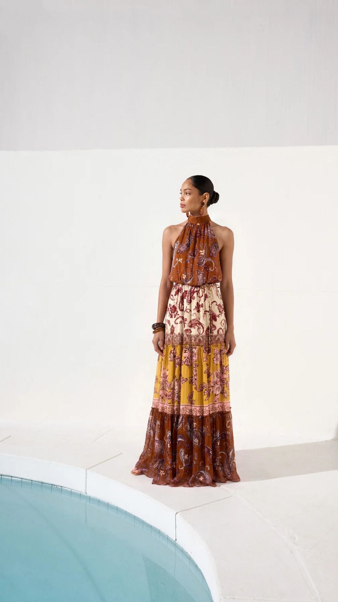 Faria Halter Maxi Dress - Hemant and Nandita