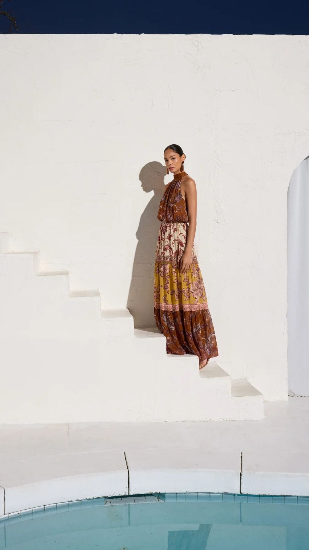 Faria Halter Maxi Dress - Hemant and Nandita