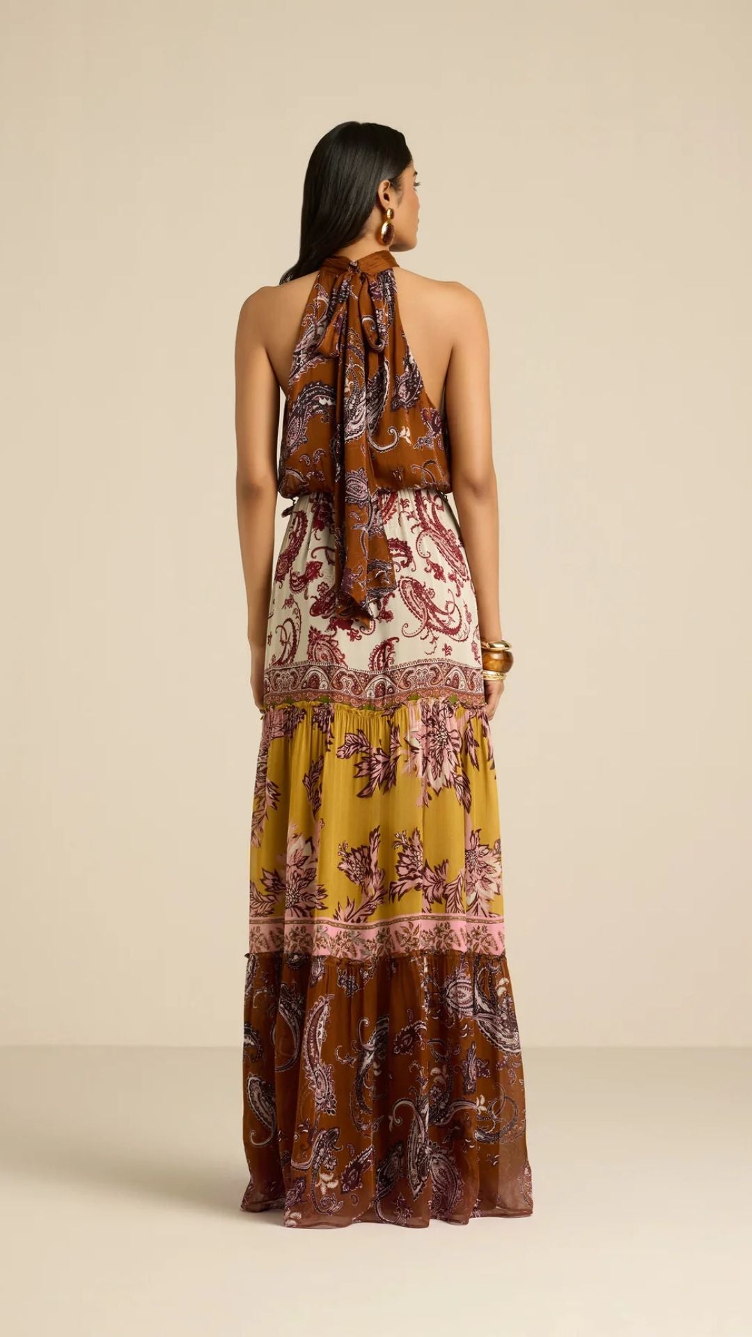 Faria Halter Maxi Dress - Hemant and Nandita