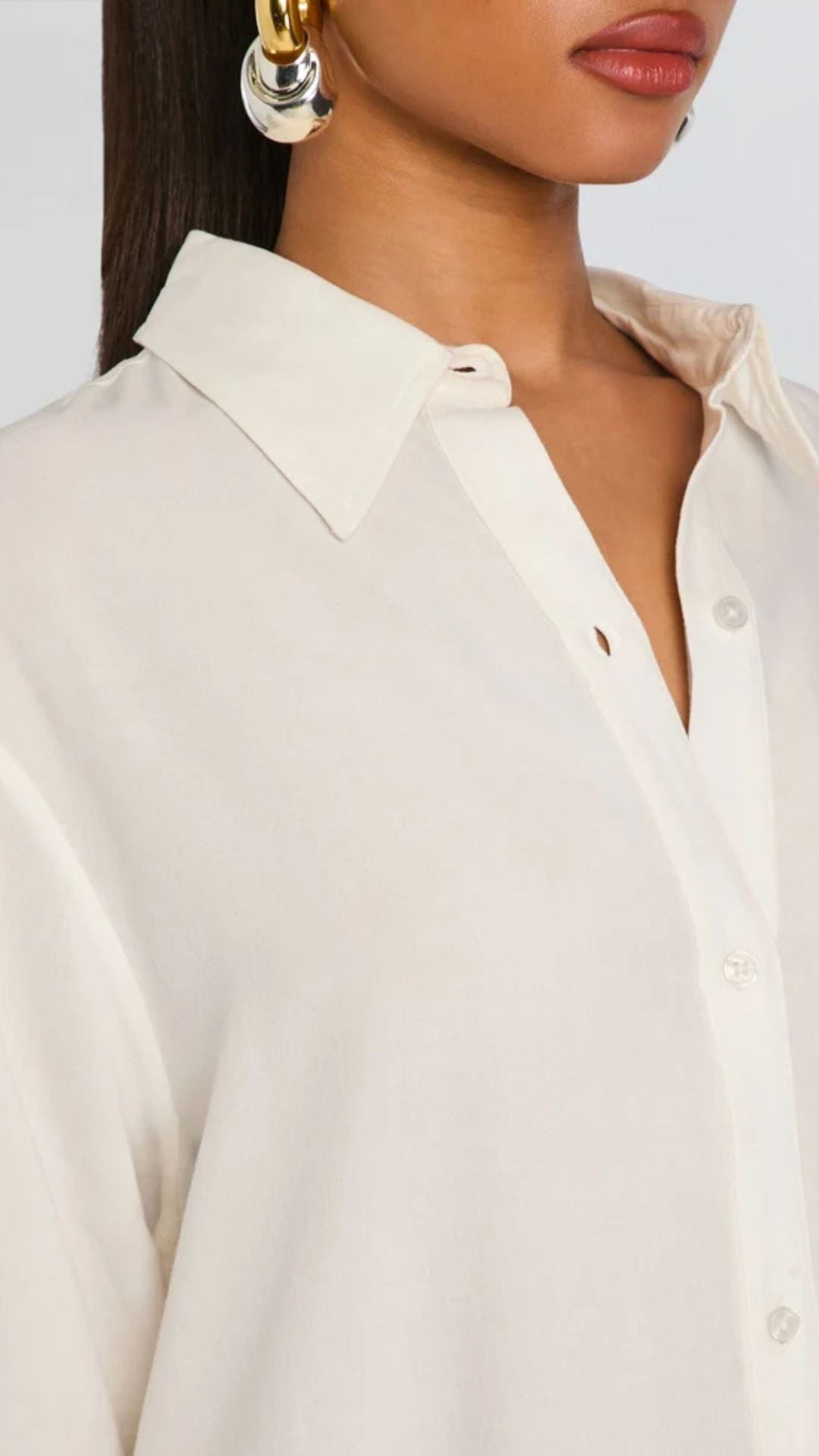 Gabbie Shirt White - Retrofete