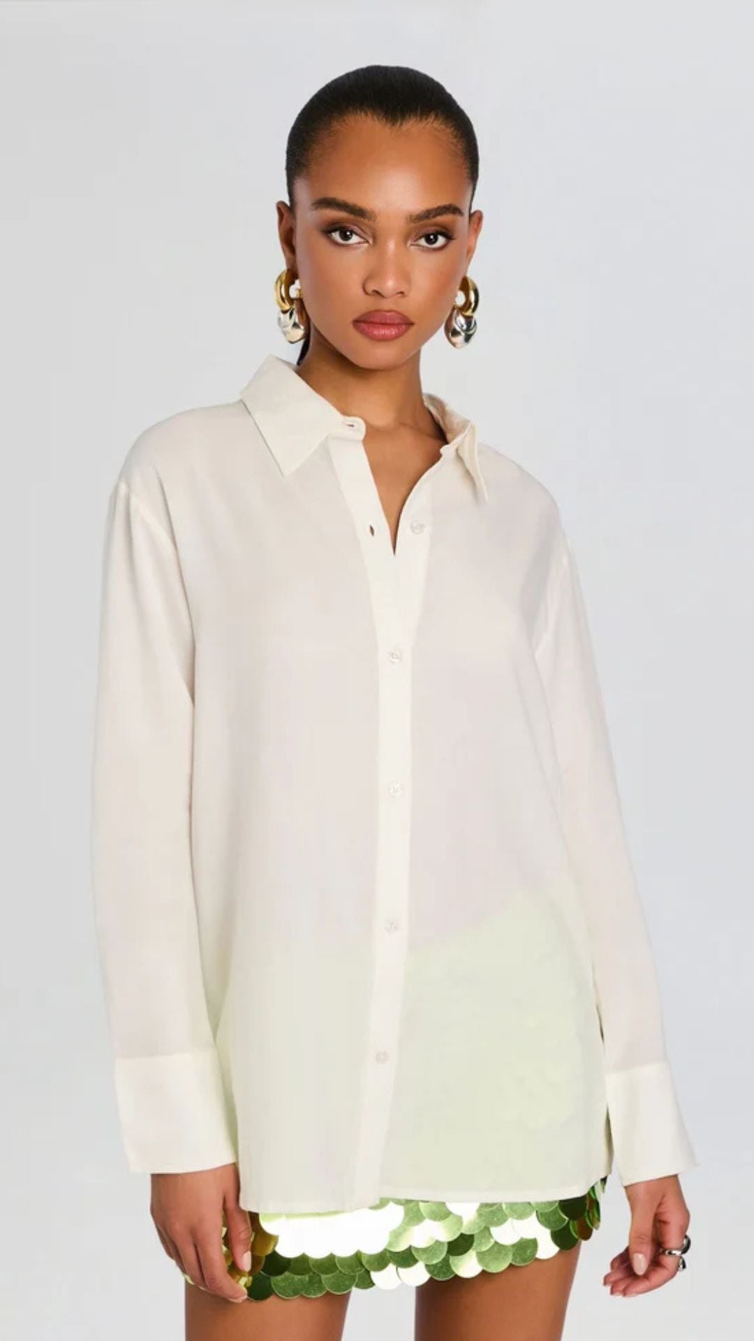 Gabbie Shirt White - Retrofete