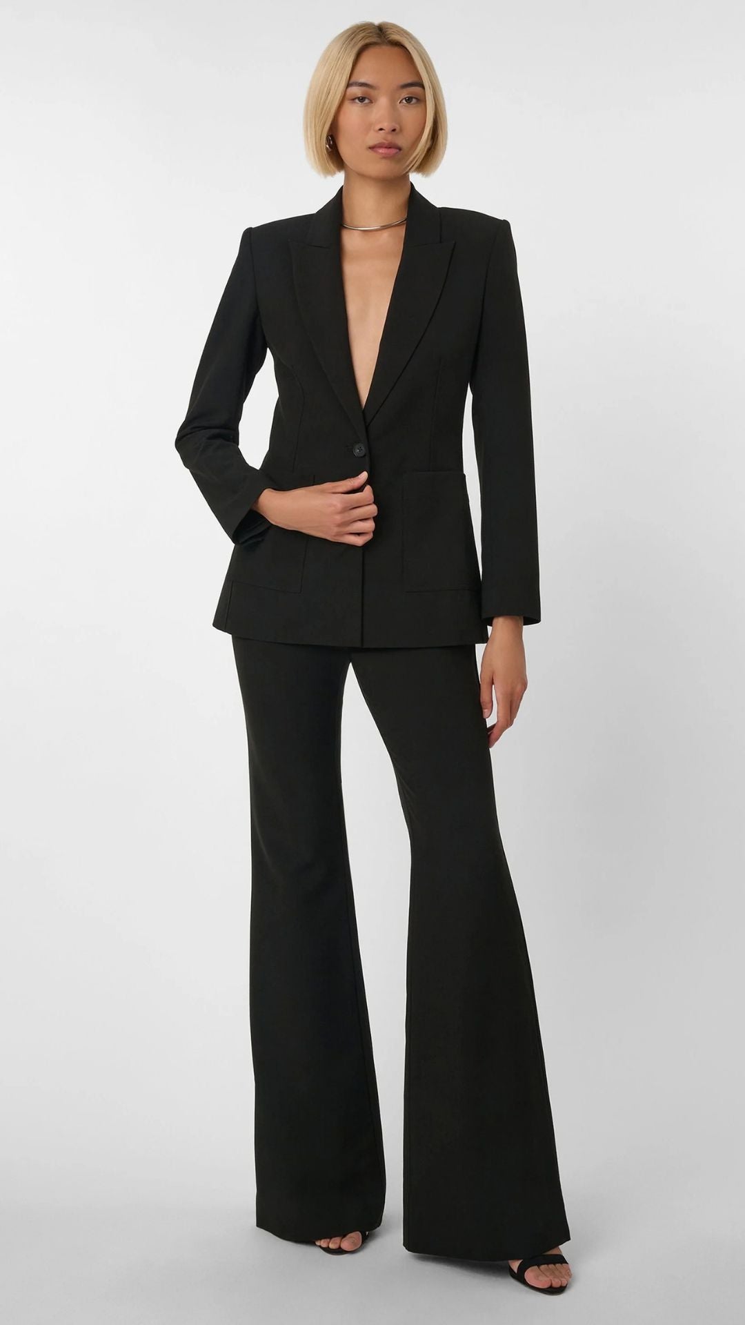 Gaia Flared Pant Jet - Toccin