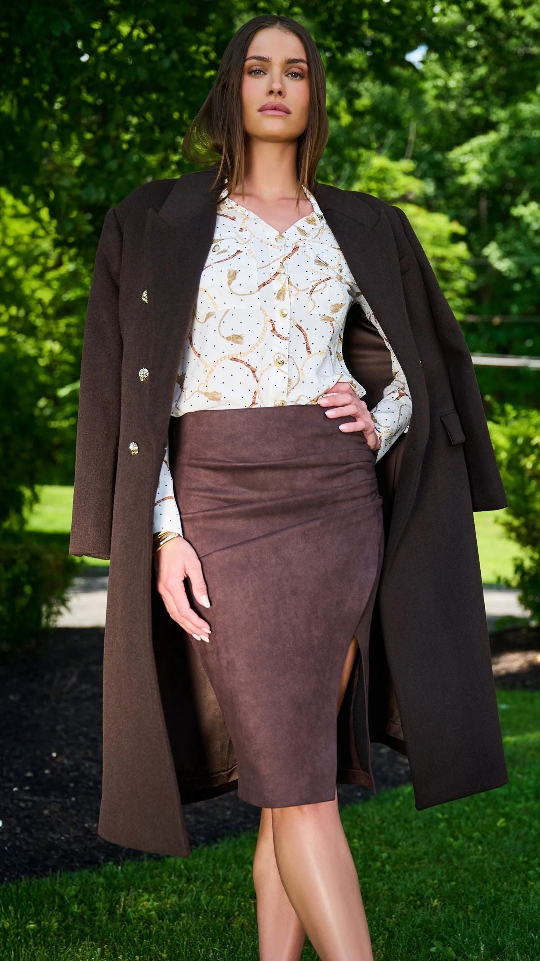 Gina Vegan Suede Skirt - Generation Love