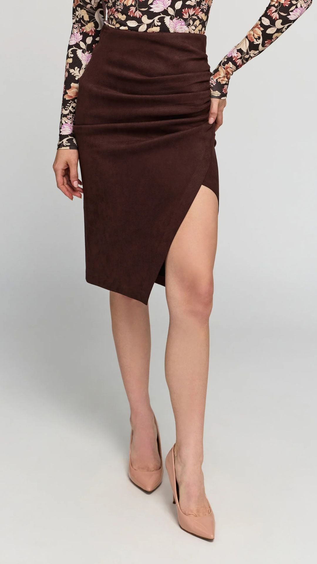 Gina Vegan Suede Skirt - Generation Love