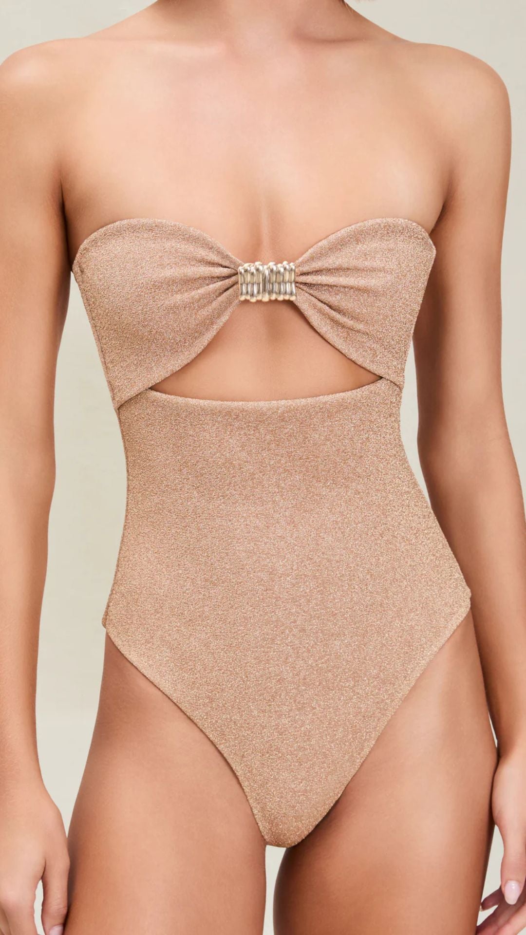Izzie Full-Piece Gold Shimmer - Devon Windsor