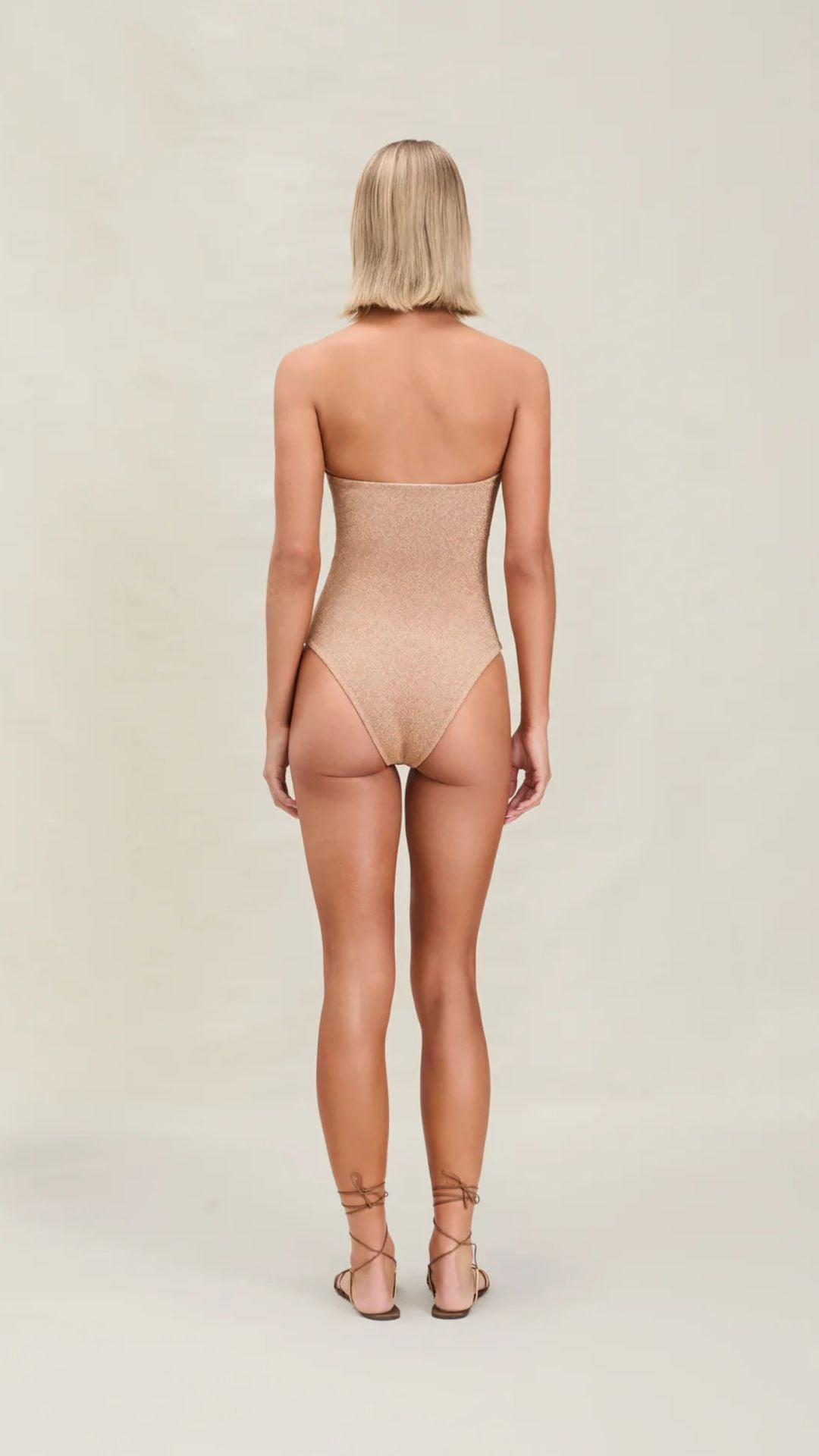 Izzie Full-Piece Gold Shimmer - Devon Windsor
