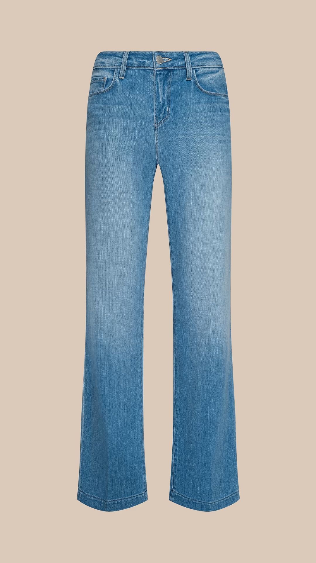 Joanne Low-Rise Wide-Leg Jean Pacific - L'Agence
