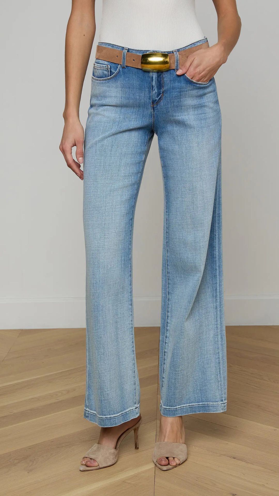 Joanne Low Rise Wide Leg - L'Agence