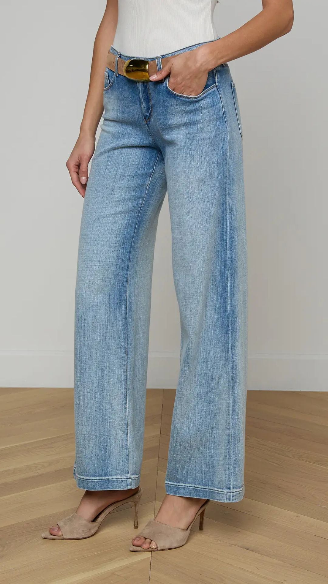Joanne Low Rise Wide Leg - L'Agence