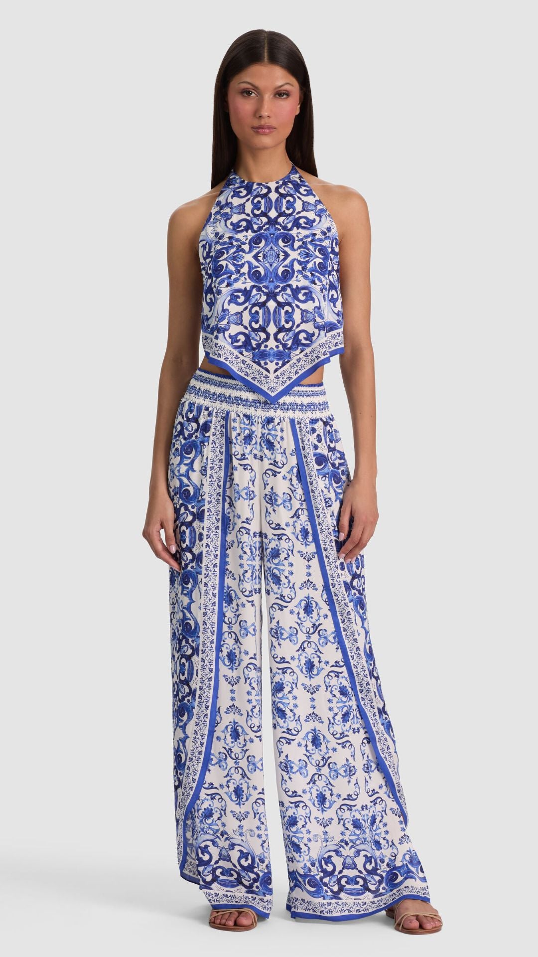 Larissa Open Pleat Pant Solstice - Alice and Olivia