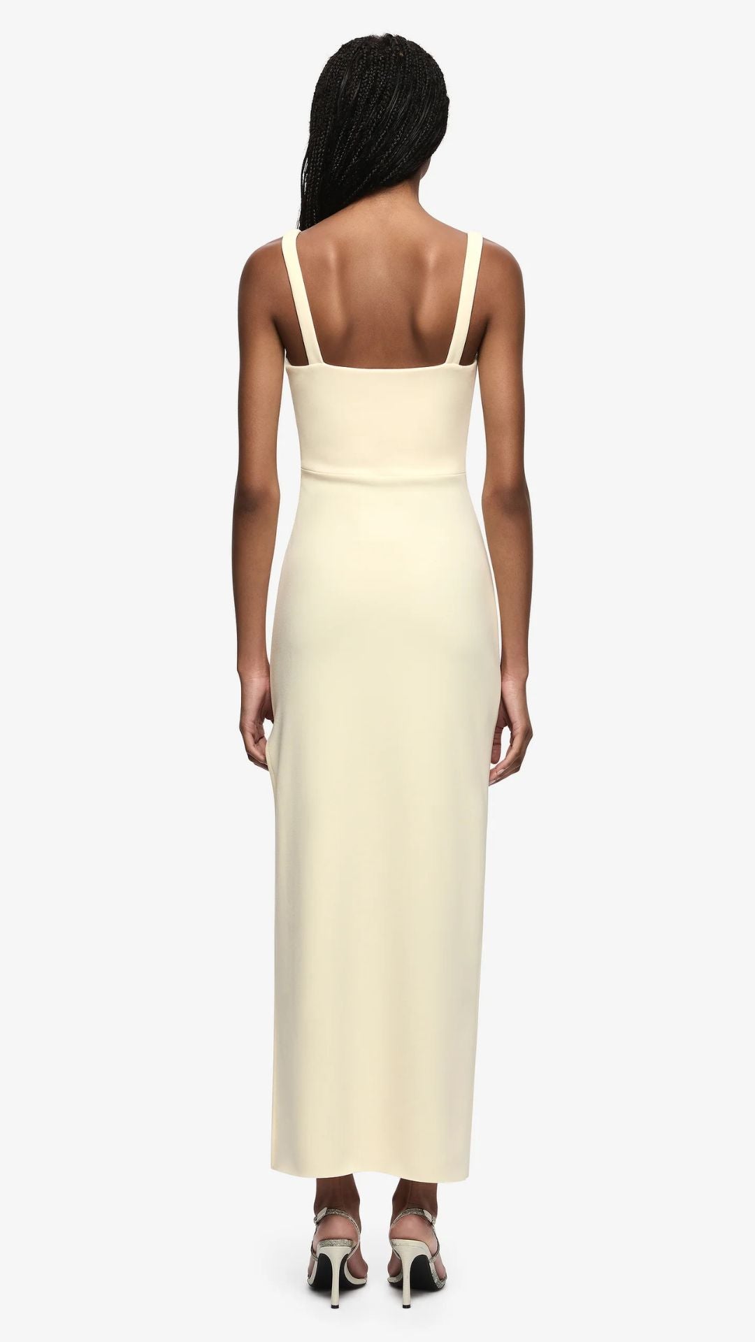 Leora Tuck Maxi Dress Lemon Sorbet - BEC + BRIDGE