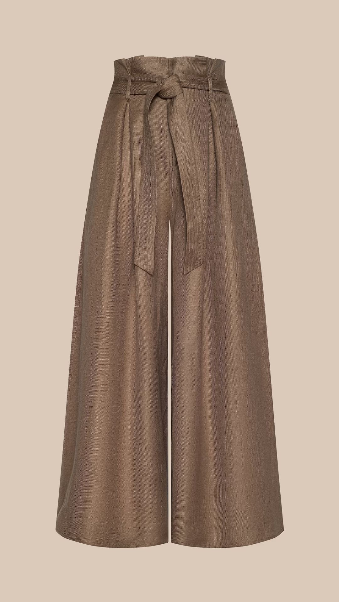 Lowen Linen-Blend Pant Barley - L'Agence
