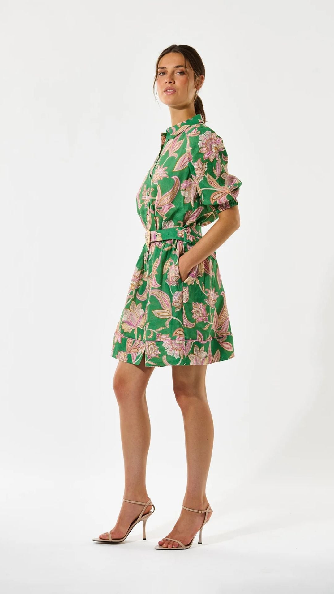 Marydea NS - Dress - Paisley Full Green - Dea Kudibal