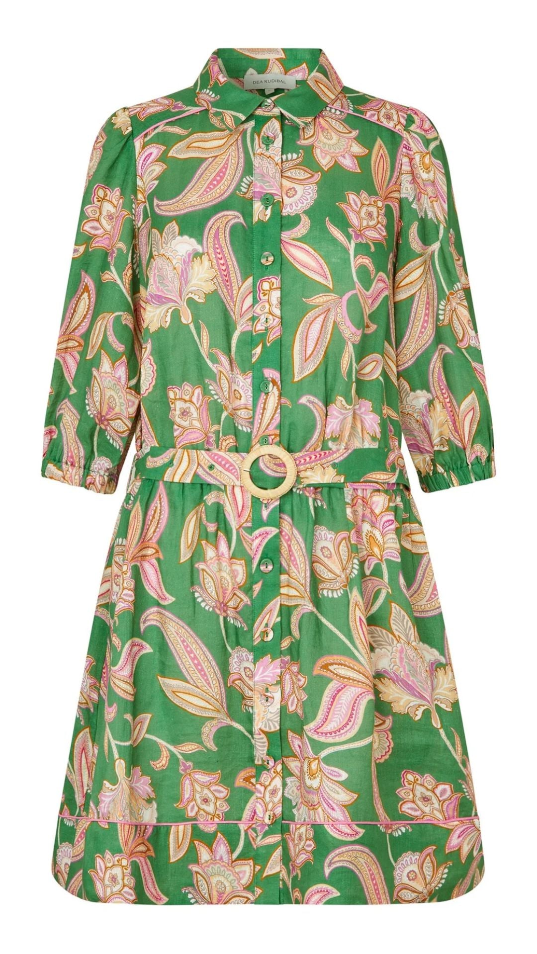 Marydea NS - Dress - Paisley Full Green - Dea Kudibal