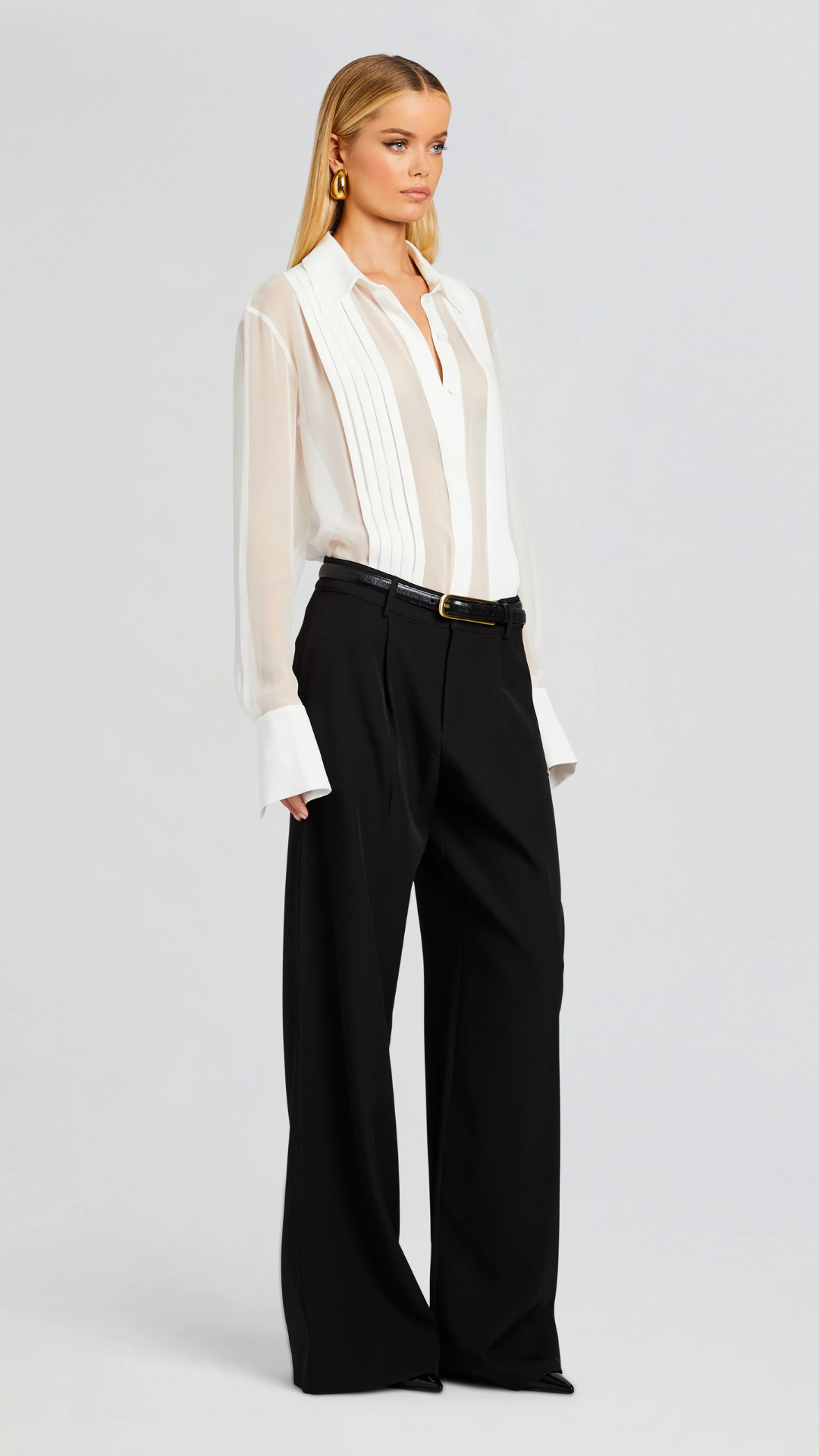 Meghan Panelled Silk Blouse - Sans Faff