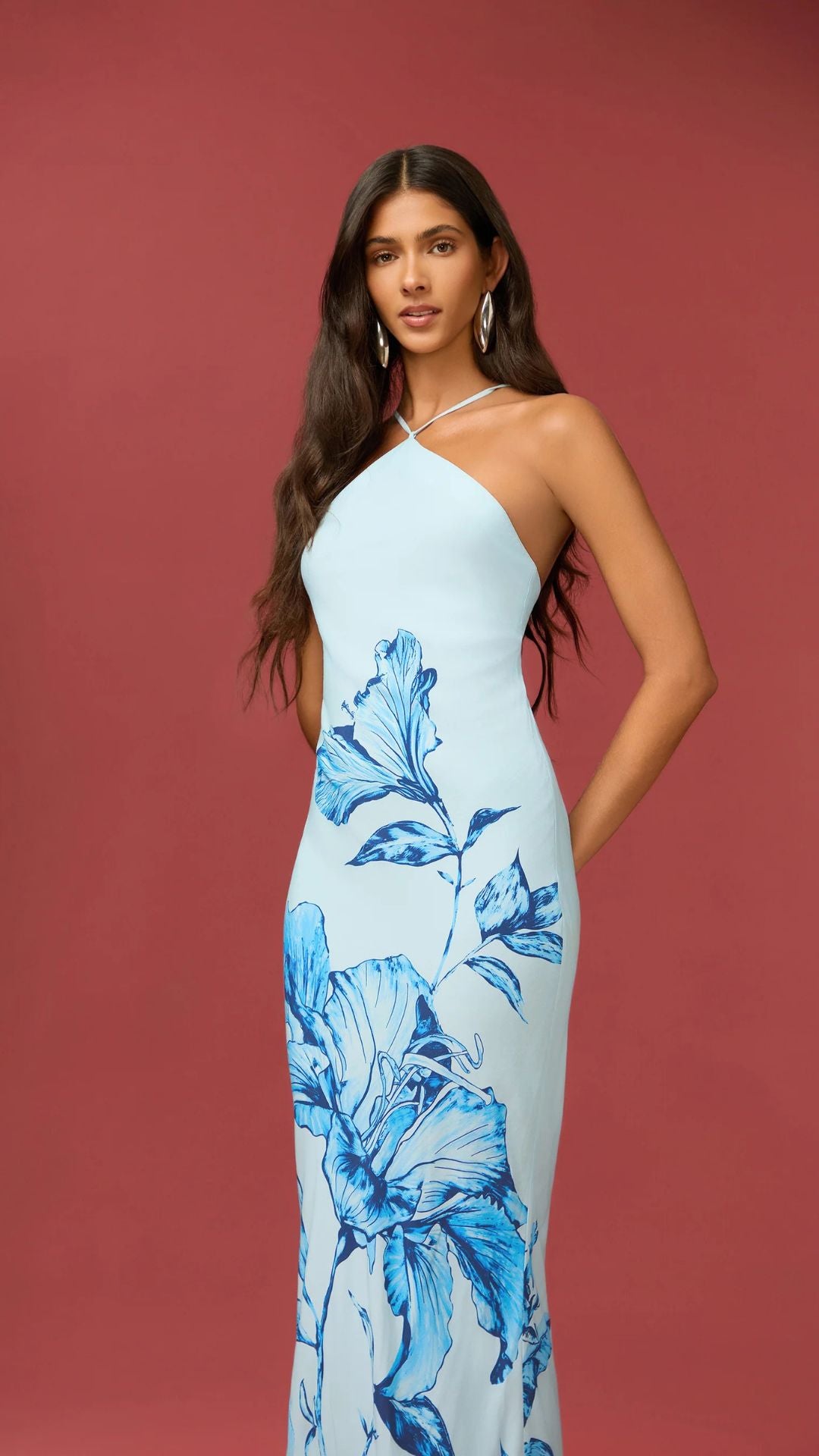 Milo Halter Maxi Dress - Rococo Sand