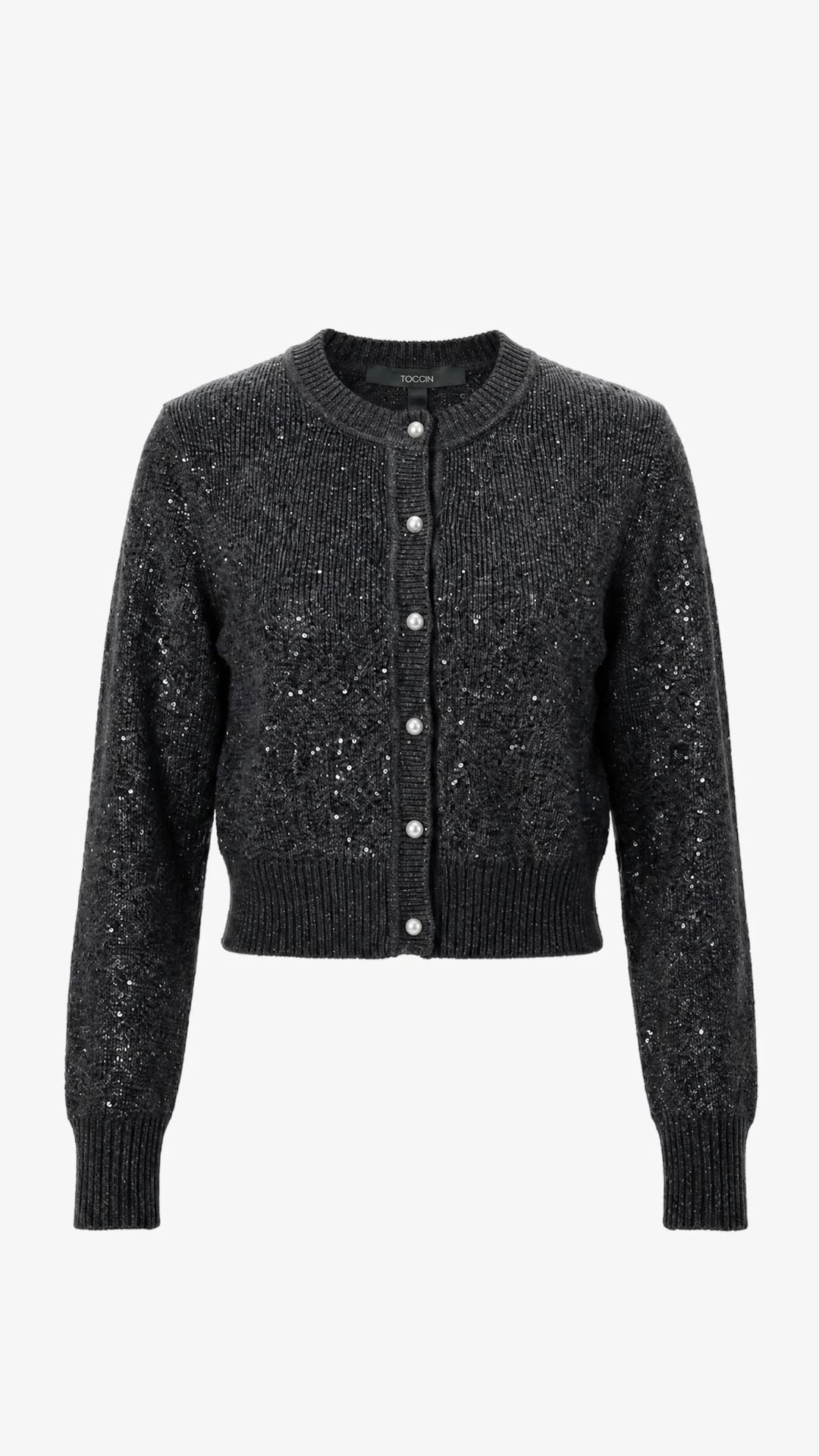 Mollie Classic Cardigan Onyx - Toccin