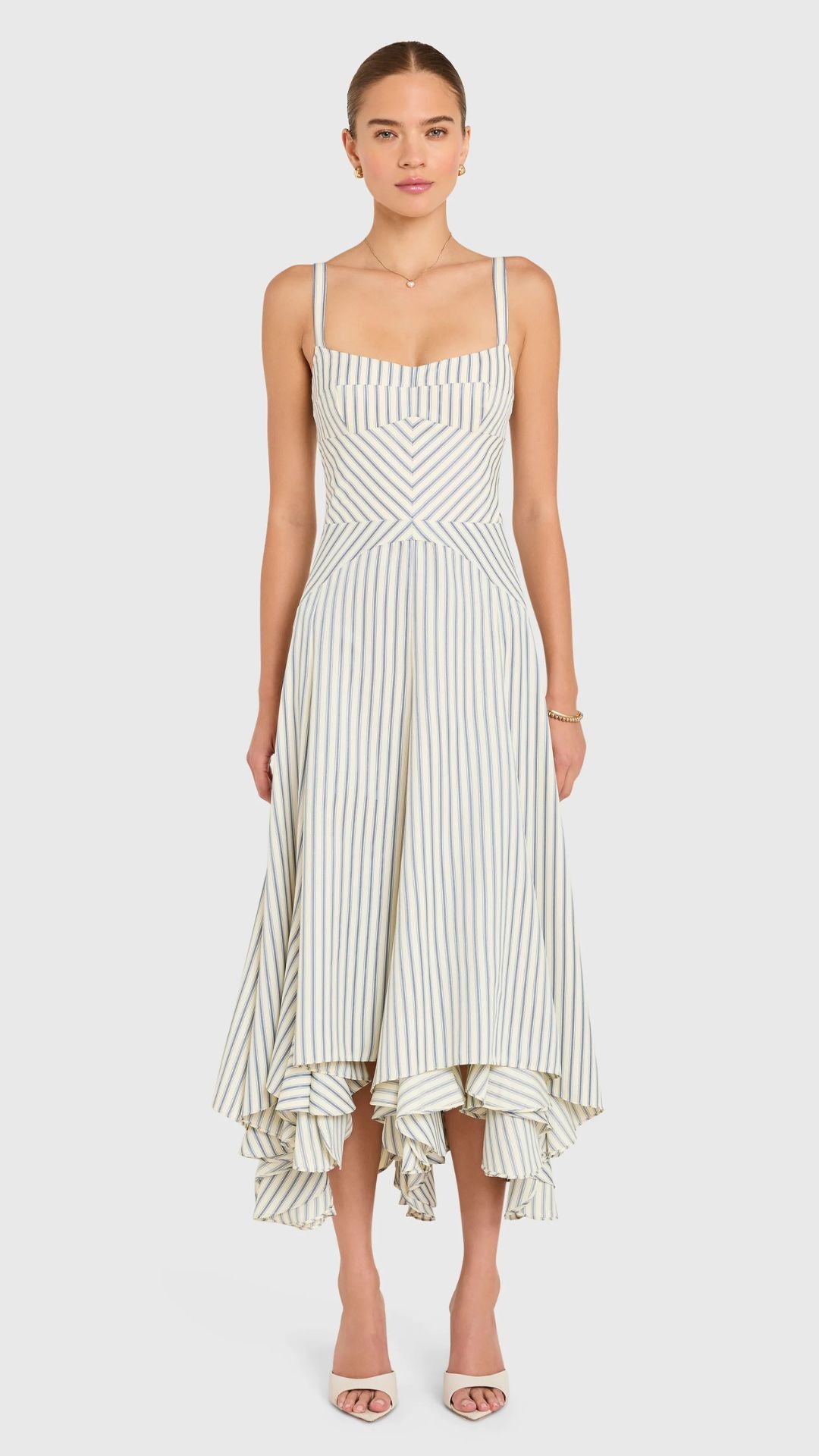 Monterey Dress in Oxford Stripe - Amanda Uprichard