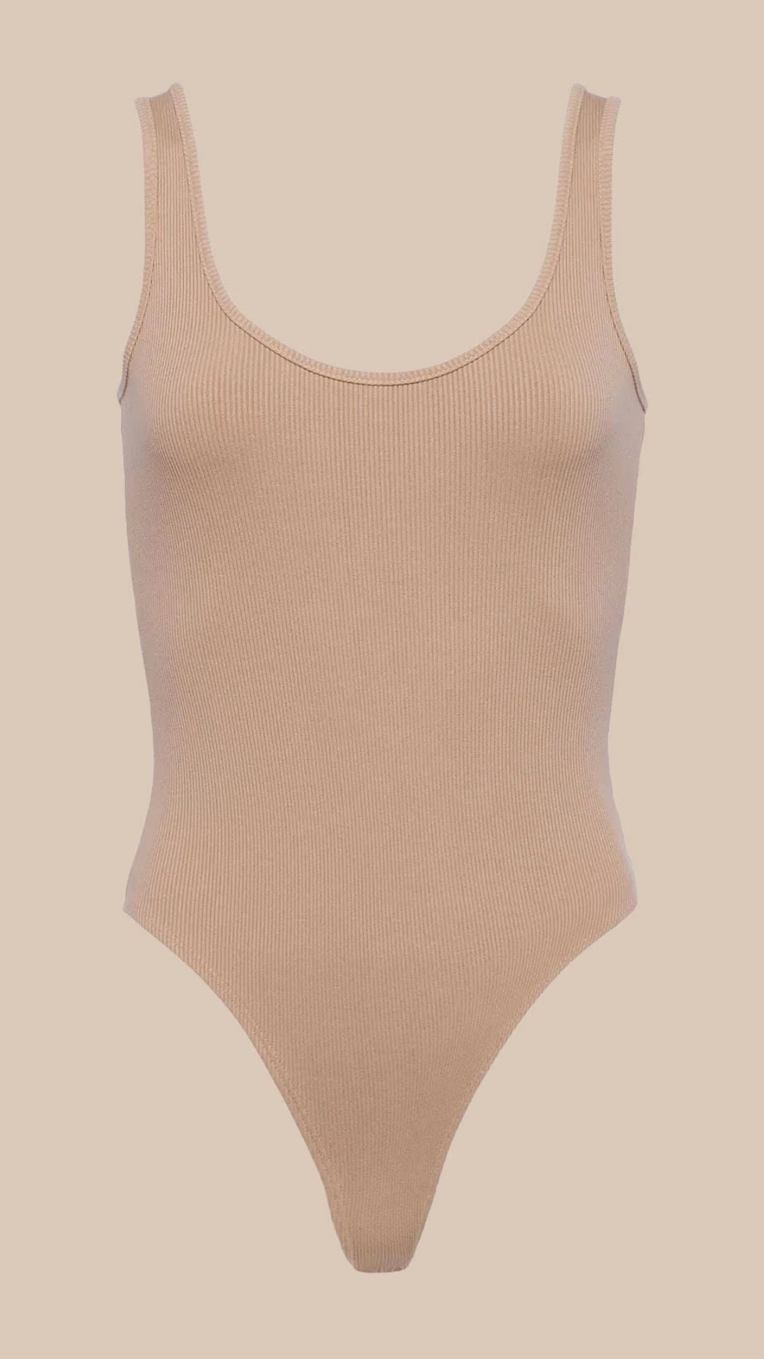 Nica Scoopneck Bodysuit Cappuccino - L'Agence