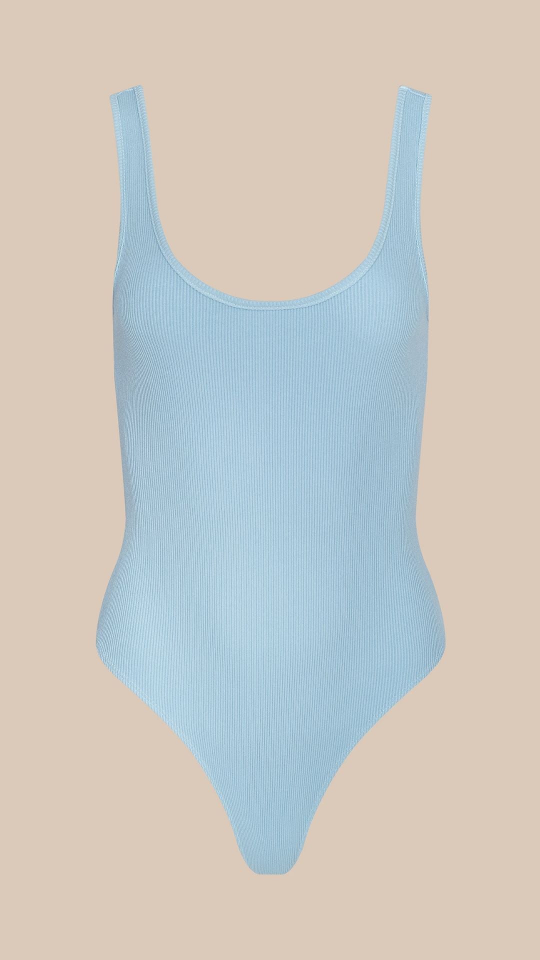 Nica Scoopneck Bodysuit Cool Blue - L'Agence