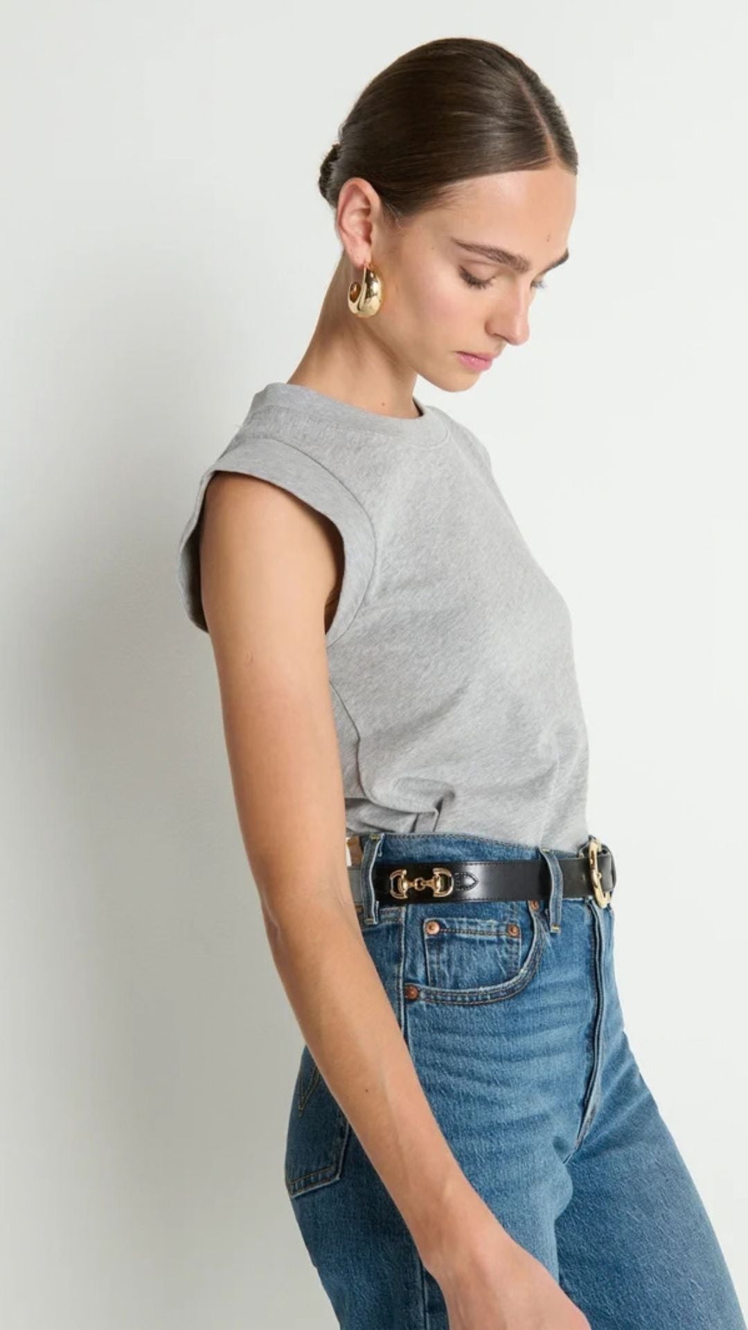 Patti Muscle Tank Heather Grey - Nation Ltd.