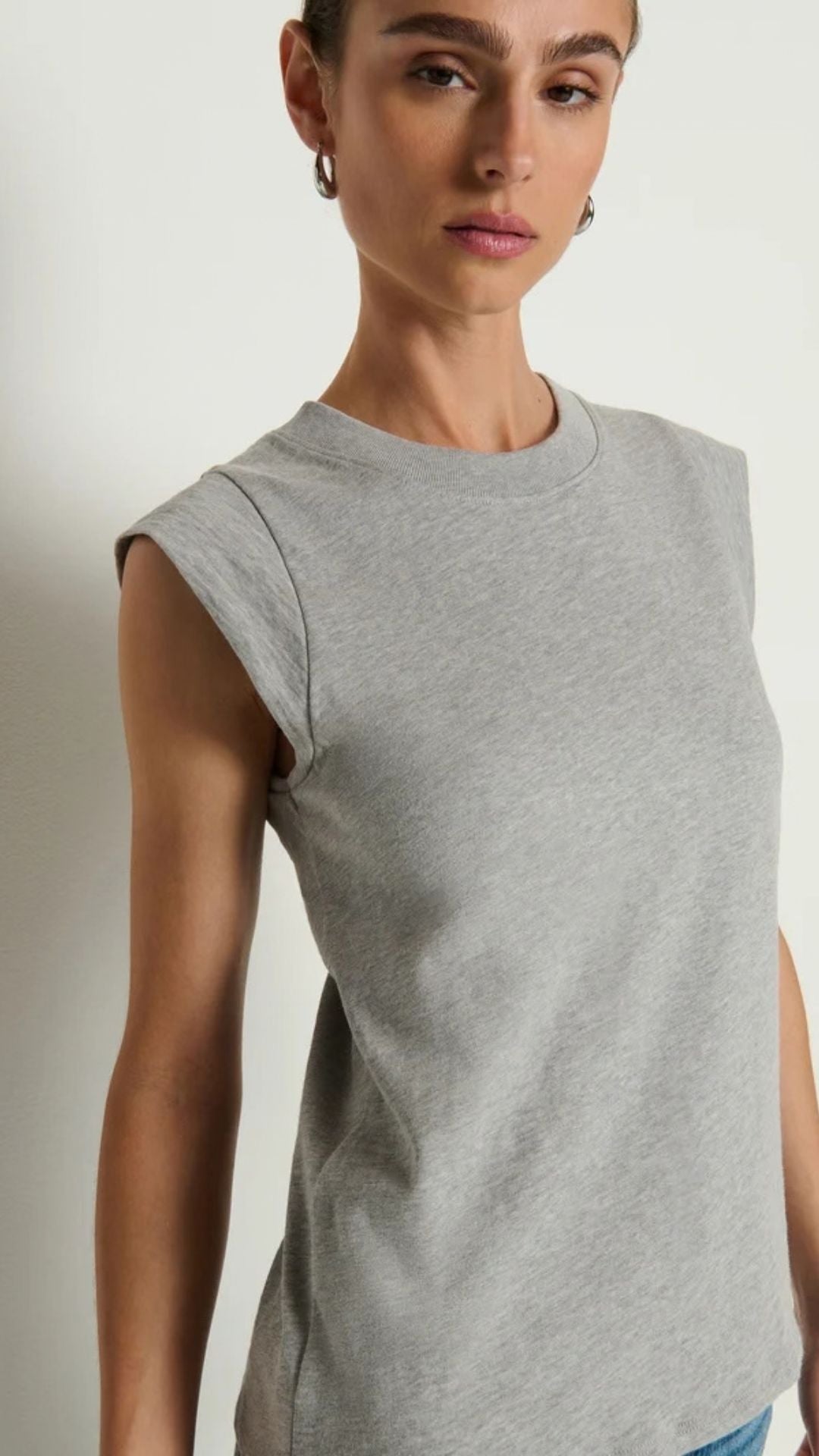 Patti Muscle Tank Heather Grey - Nation Ltd.