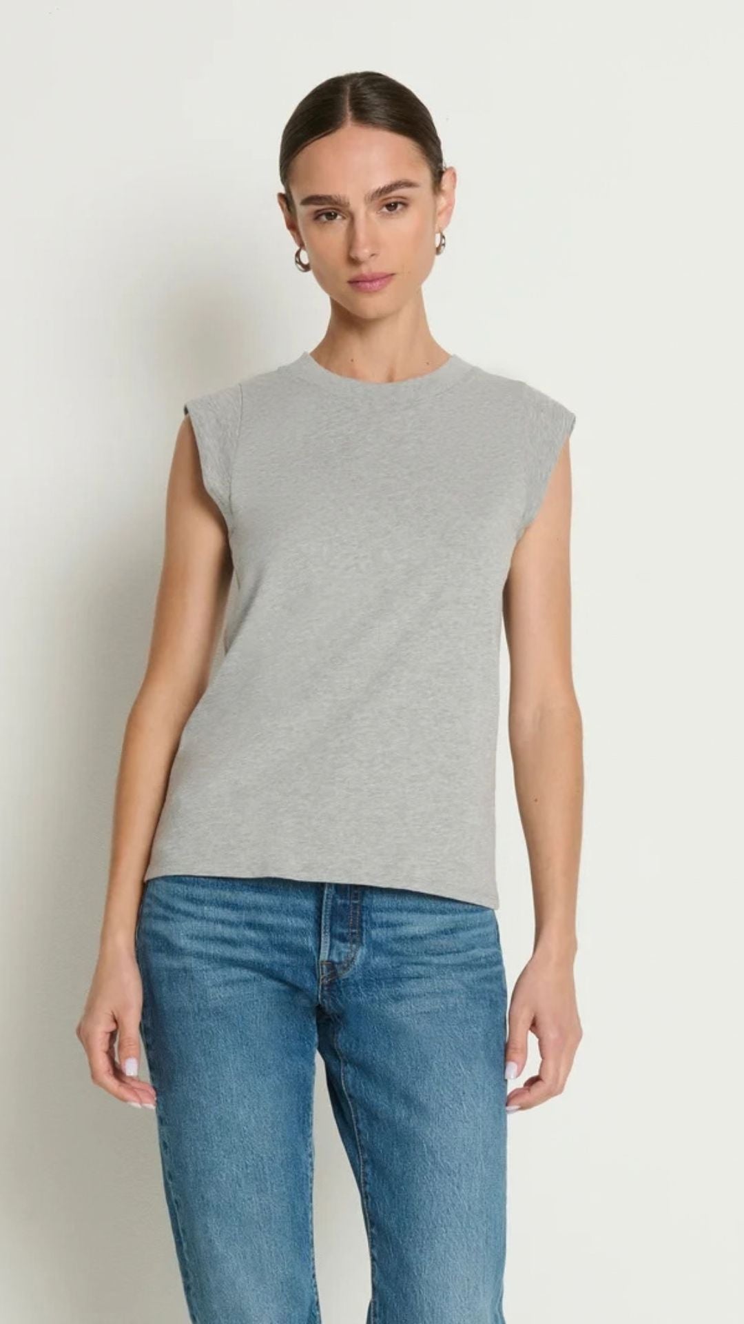 Patti Muscle Tank Heather Grey - Nation Ltd.