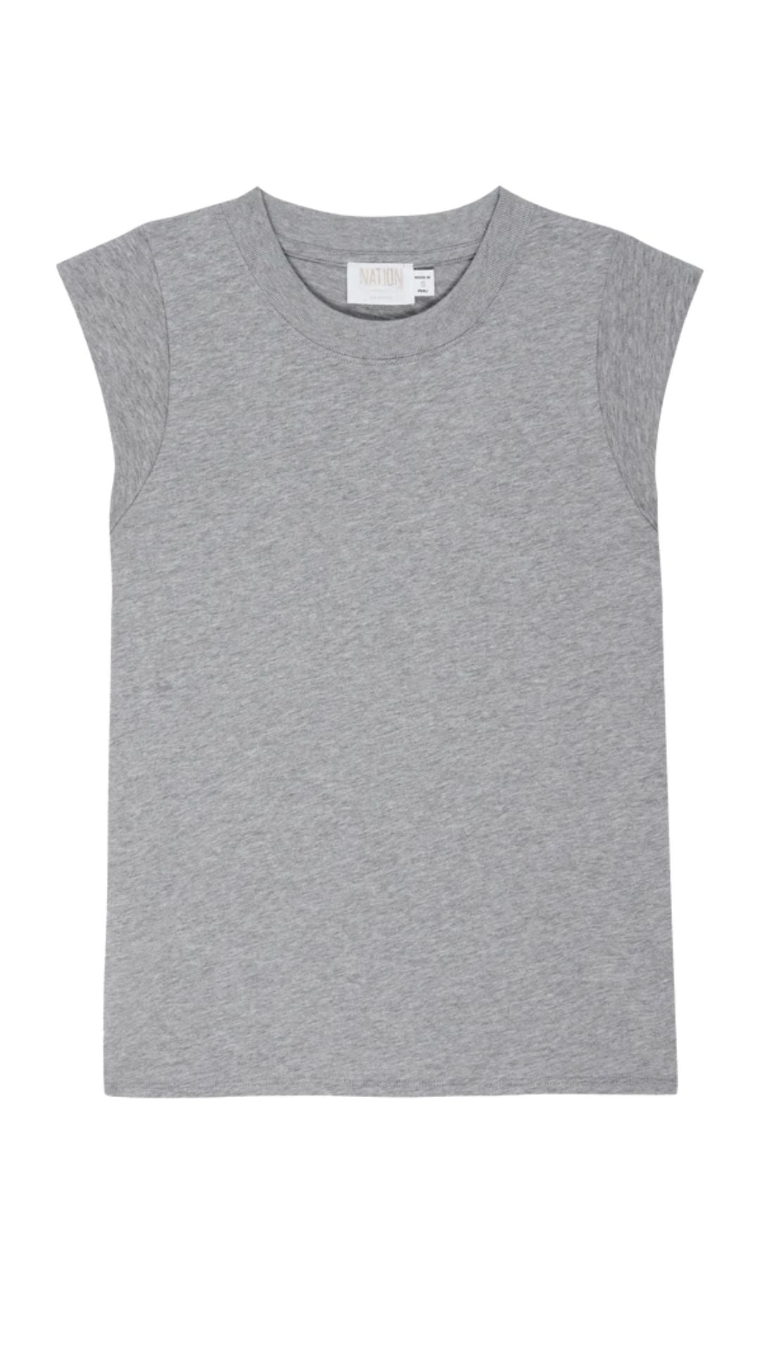 Patti Muscle Tank Heather Grey - Nation Ltd.