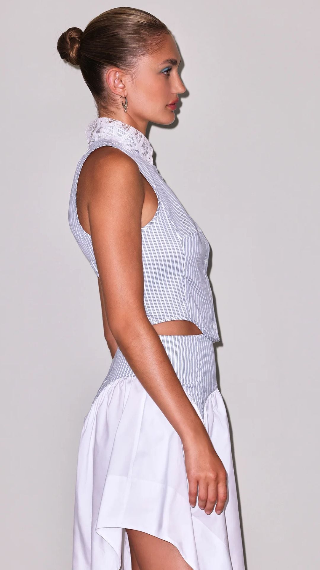 Poplin Bib Top East Hampton Stripe - Fleur Du Mal