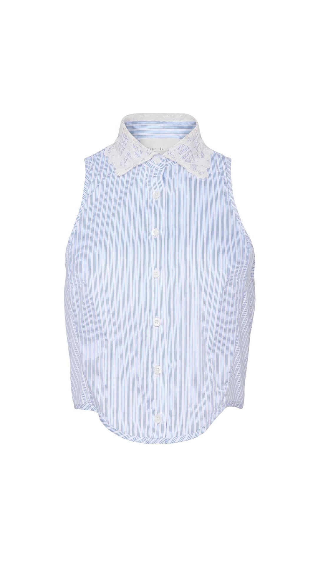 Poplin Bib Top East Hampton Stripe - Fleur Du Mal