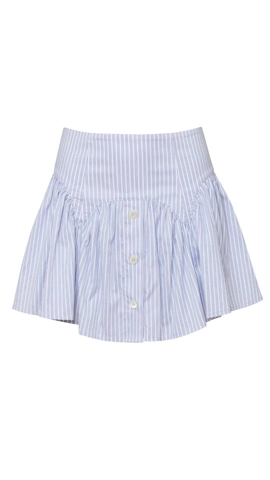 Poplin Garter Skort East Hampton Stripe - Fleur Du Mal