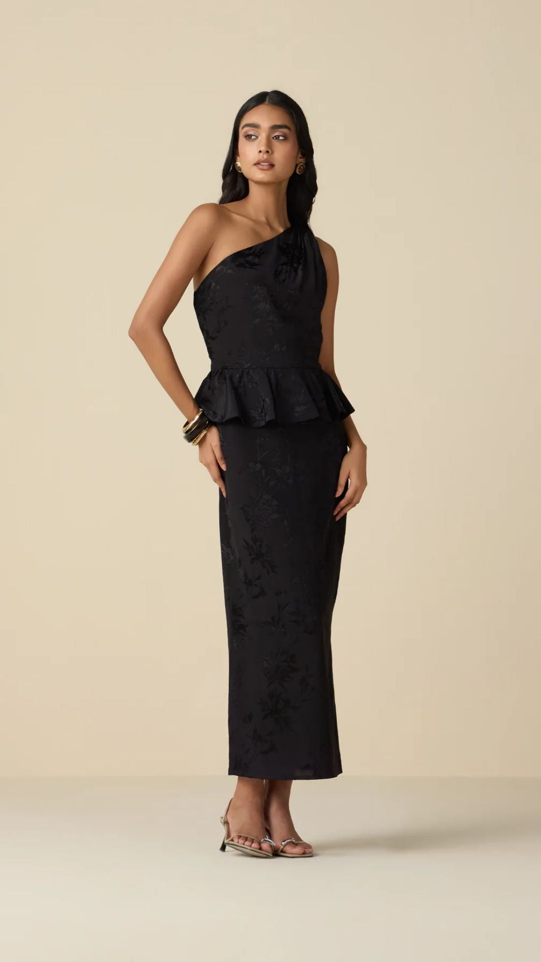 Rasa One-Shoulder Long Dress - Hemant and Nandita