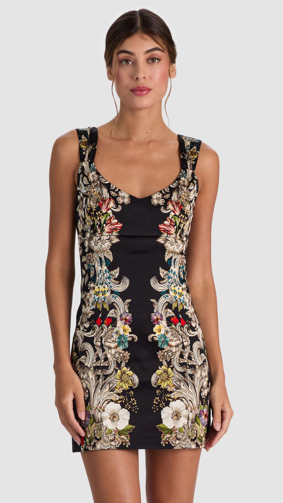 Renee Fitted Mini Dress - Alice and Olivia