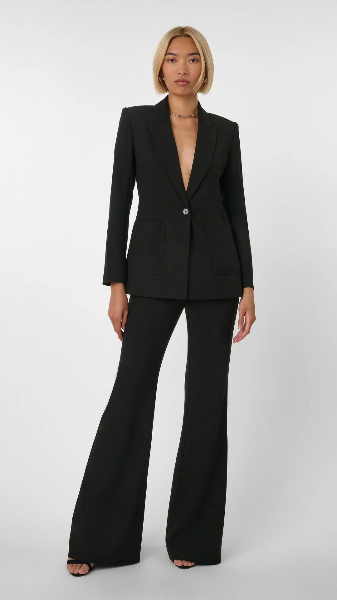 Rory Single Button Blazer Jet - Toccin