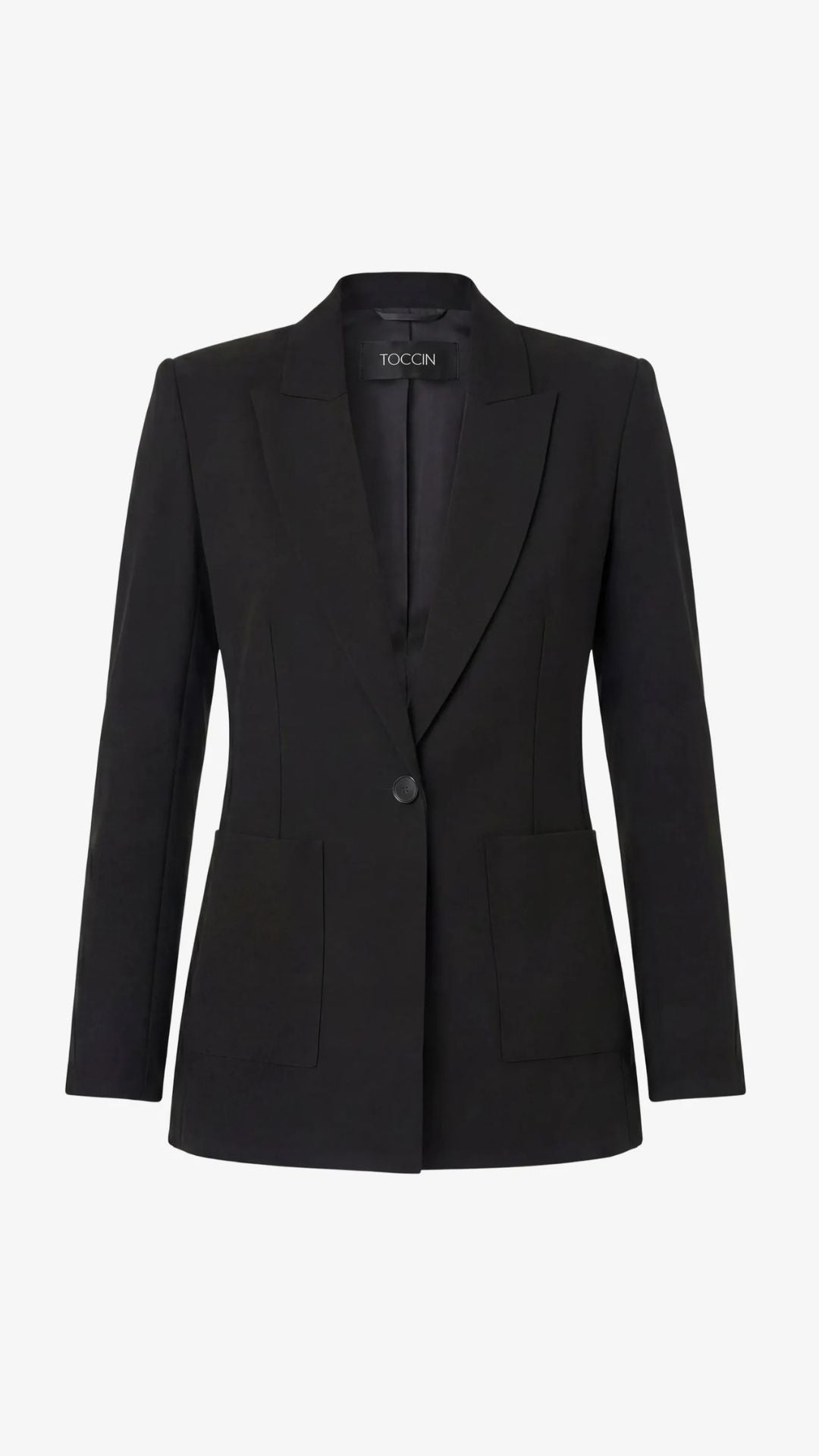 Rory Single Button Blazer Jet - Toccin
