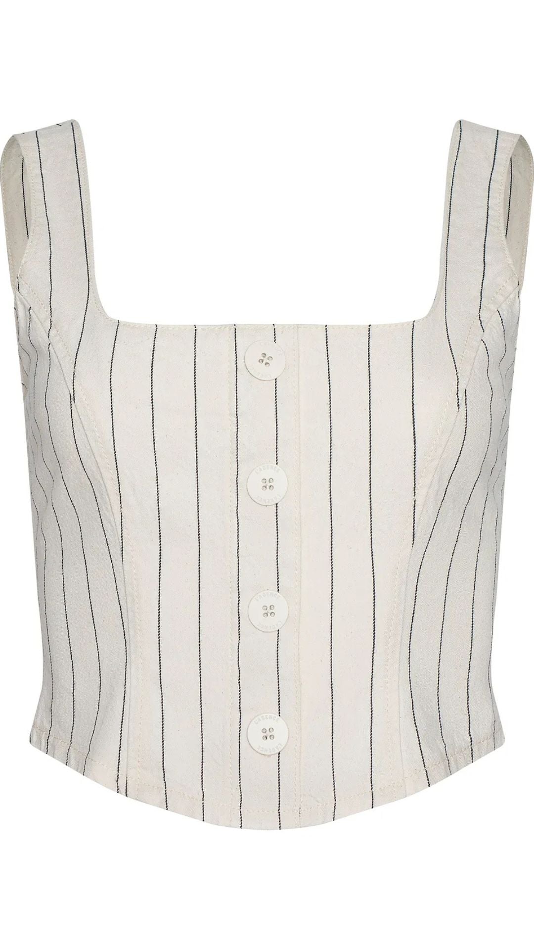 Saga Button Front Tank Top - L'Agence
