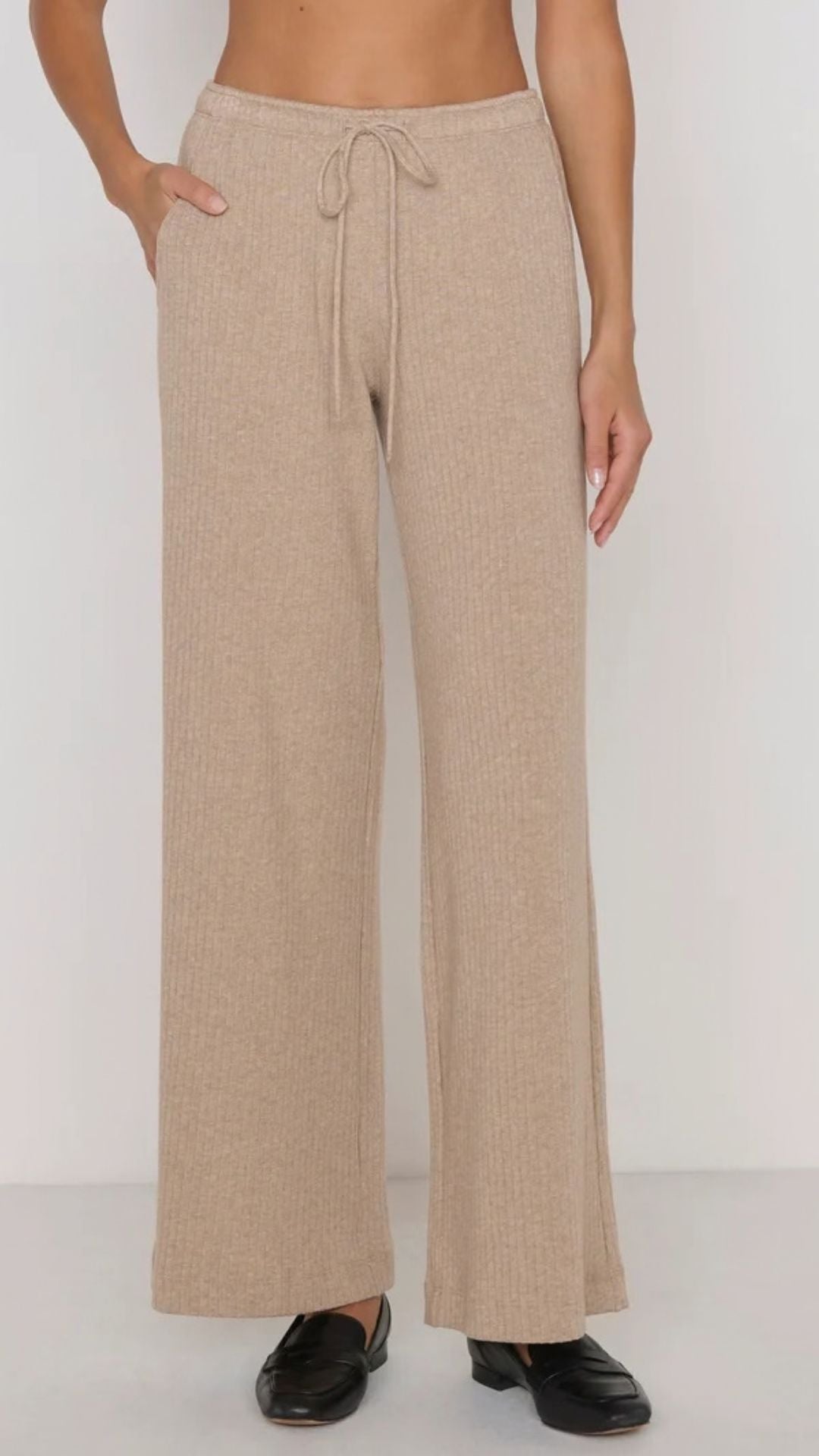 Saina Pant Heather Oatmeal - Nation Ltd.
