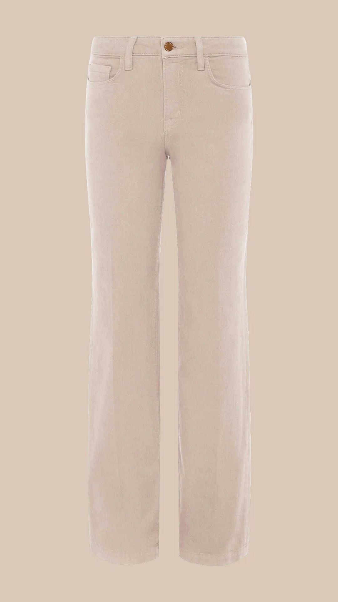 Scottie Wide-Leg Jean Bisscuit - L'Agence