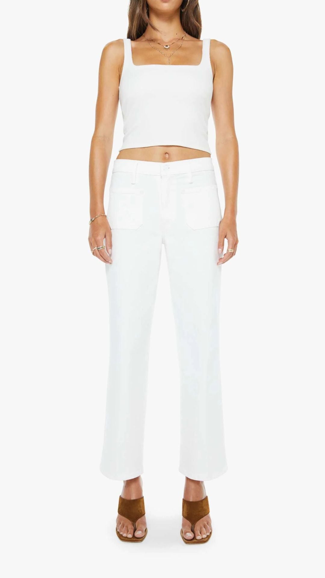 The Patch Pocket Mid Rise Maven Ankle - Mother Denim