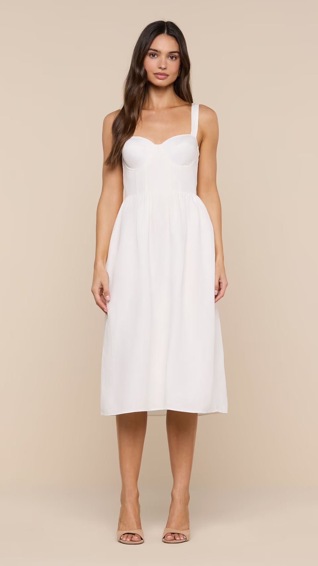 Tiani Bustier Dress Ivory - L'Agence