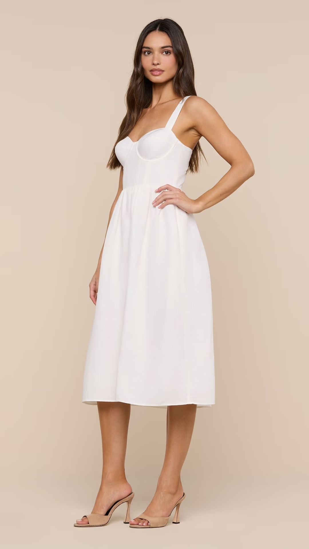 Tiani Bustier Dress Ivory - L'Agence