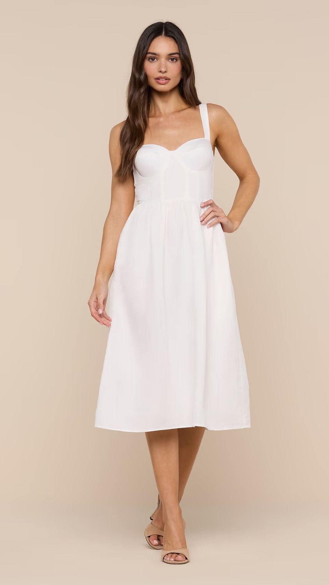 Tiani Bustier Dress Ivory - L'Agence