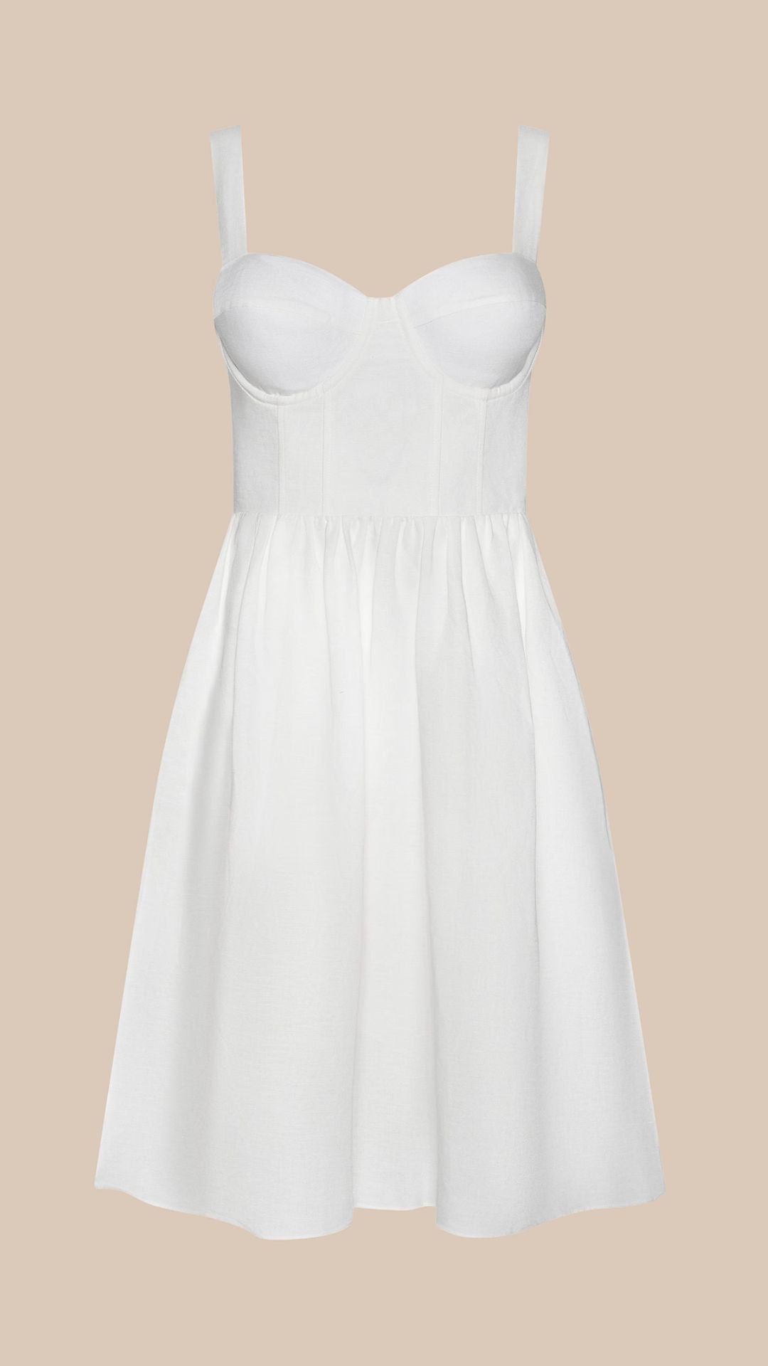 Tiani Bustier Dress Ivory - L'Agence