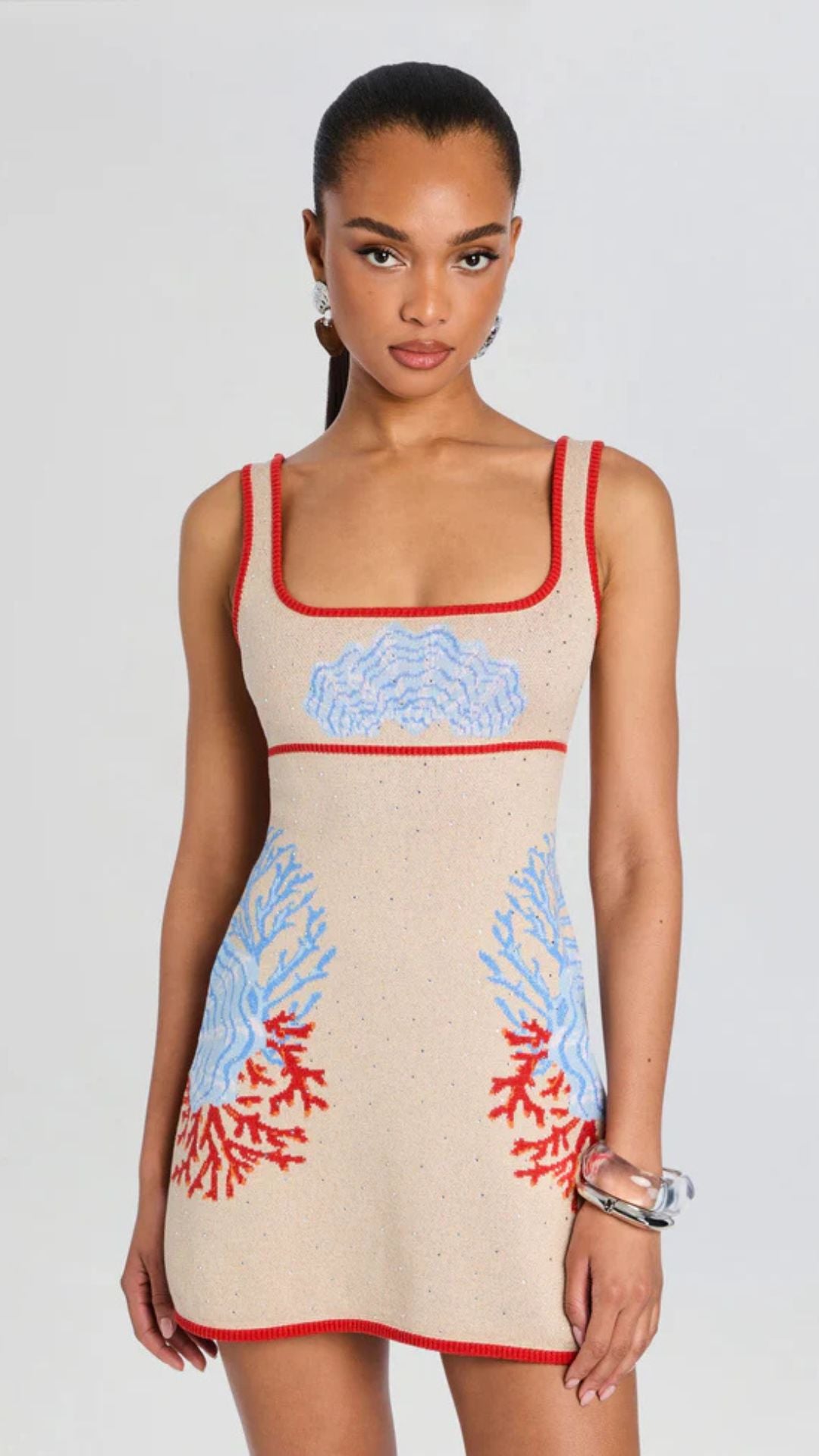 Valcra Knit Dress Sand Multi - Retrofete