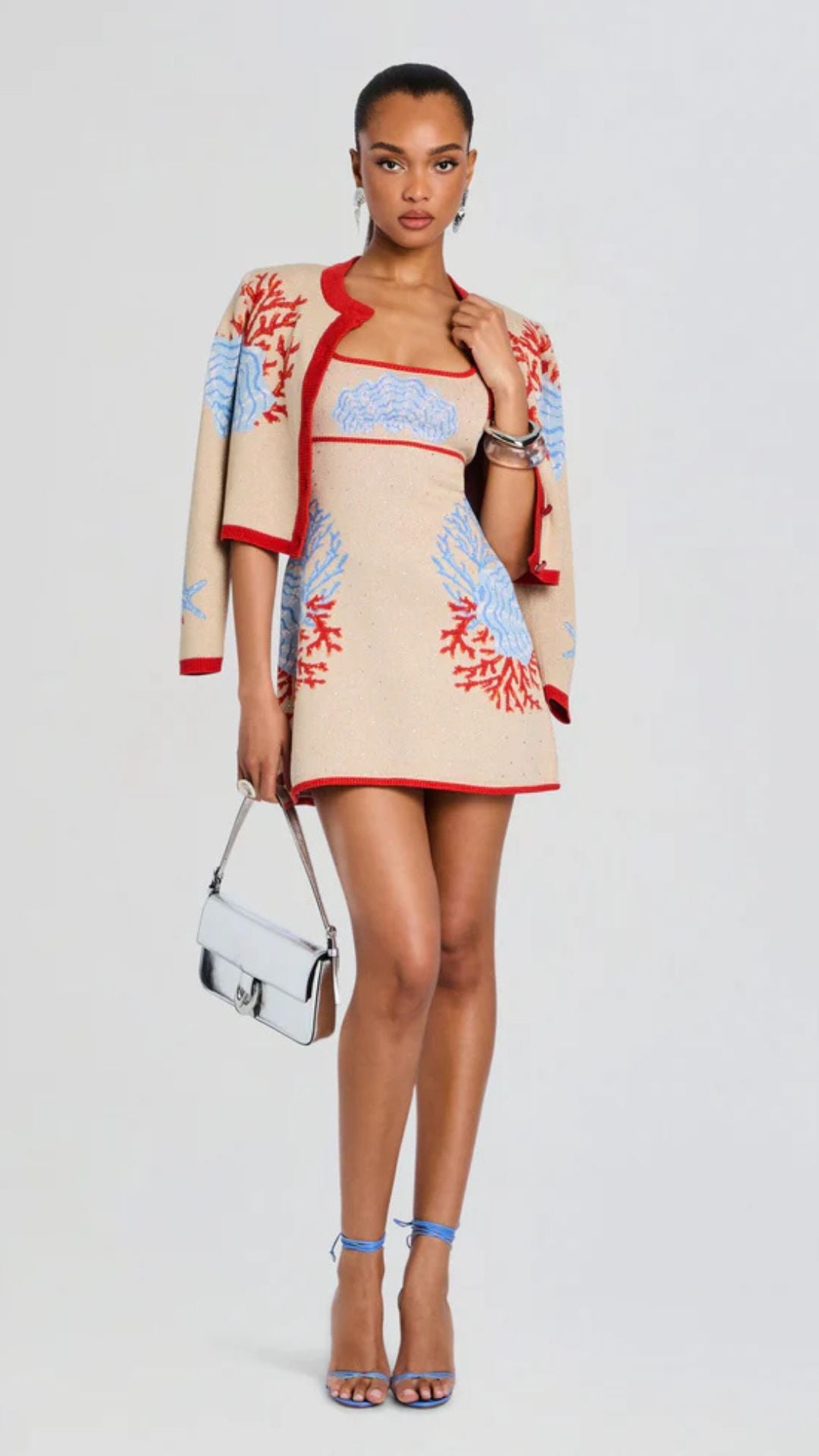 Valcra Knit Dress Sand Multi - Retrofete