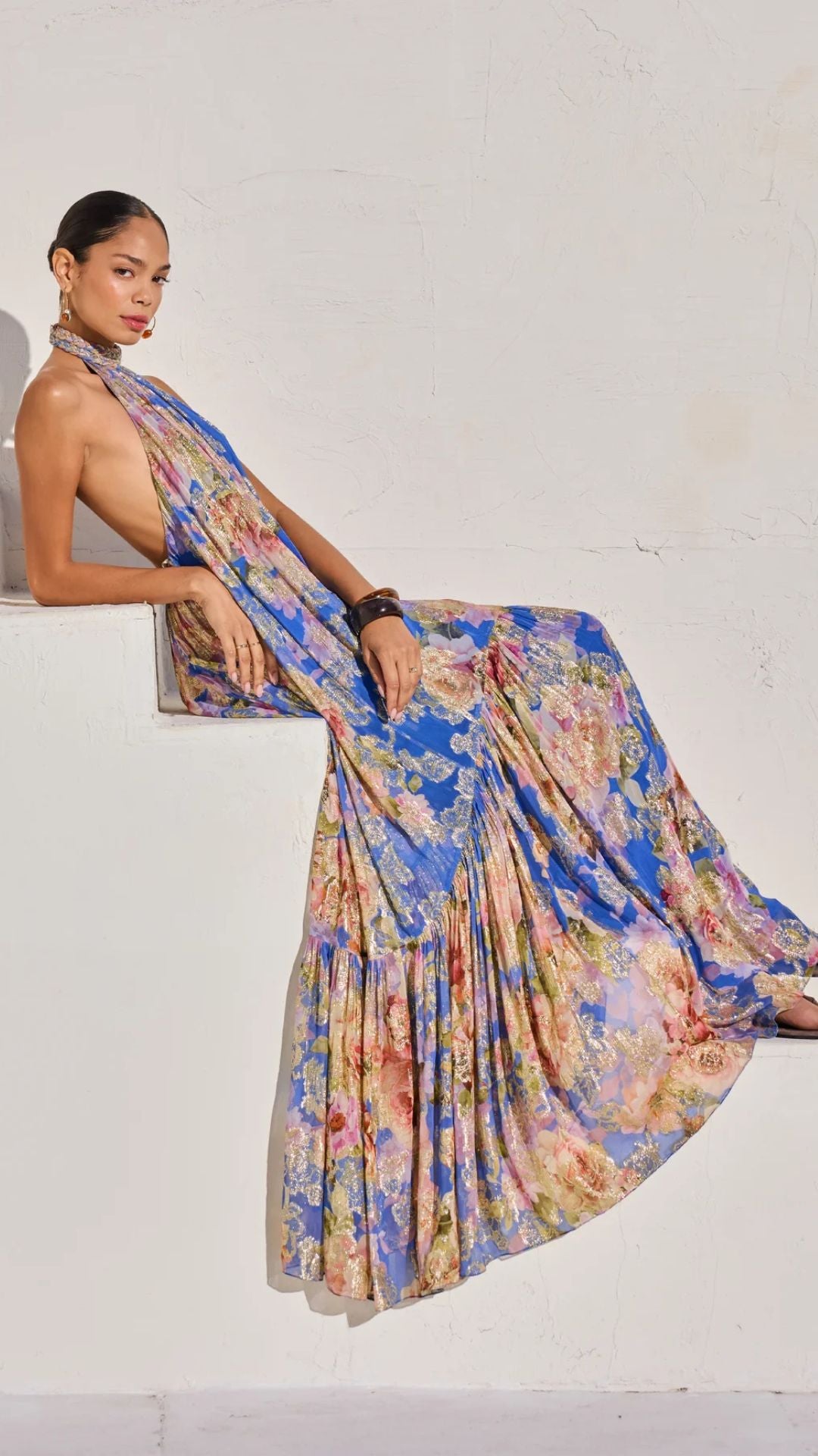 Vanya Backless Maxi Dress - Hemant and Nandita