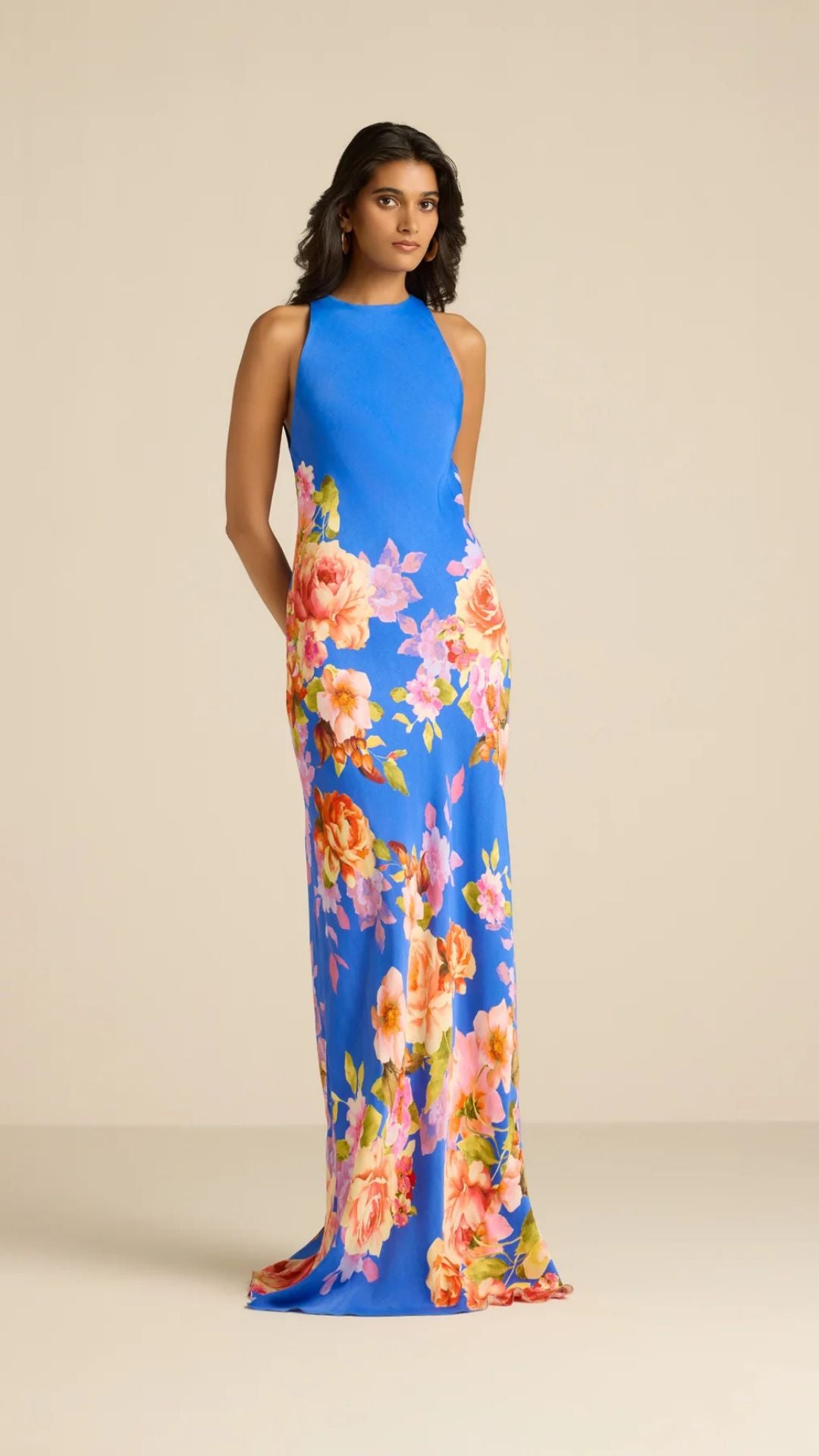 Vanya Bias Maxi Dress - Hemant and Nandita