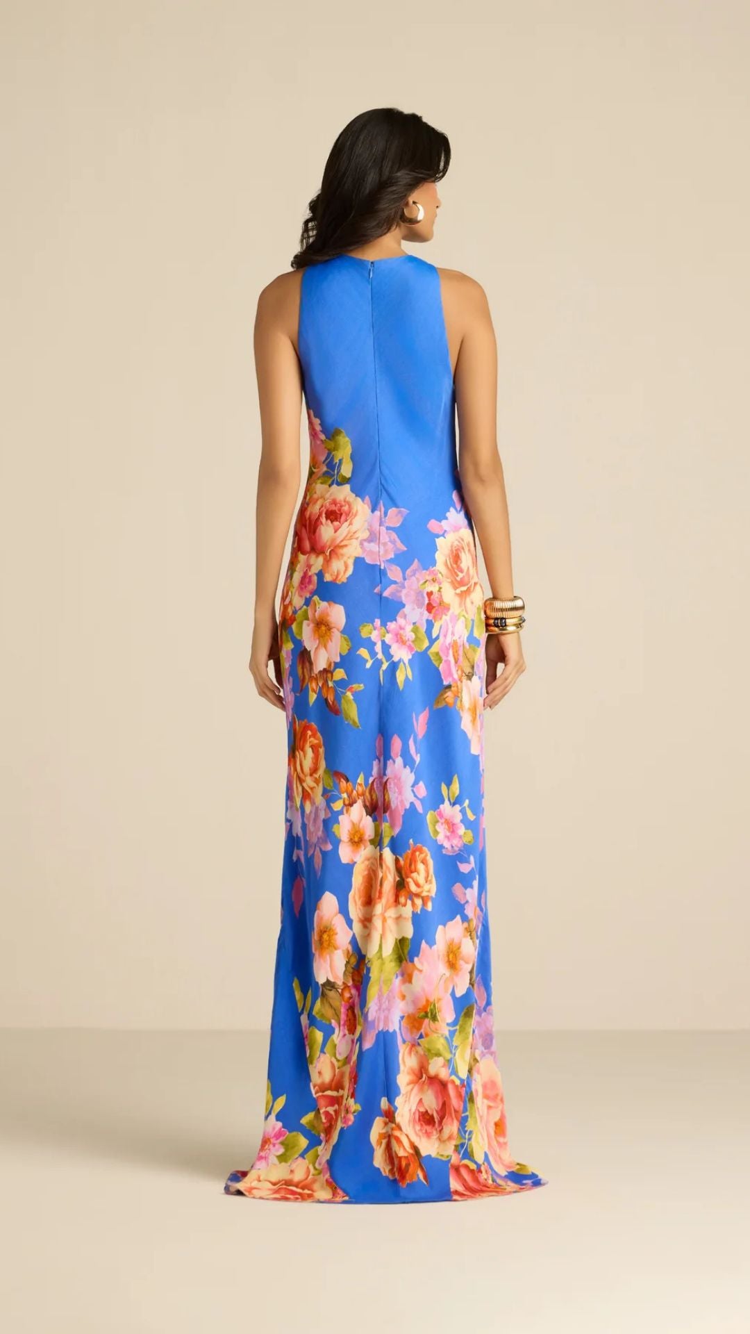 Vanya Bias Maxi Dress - Hemant and Nandita