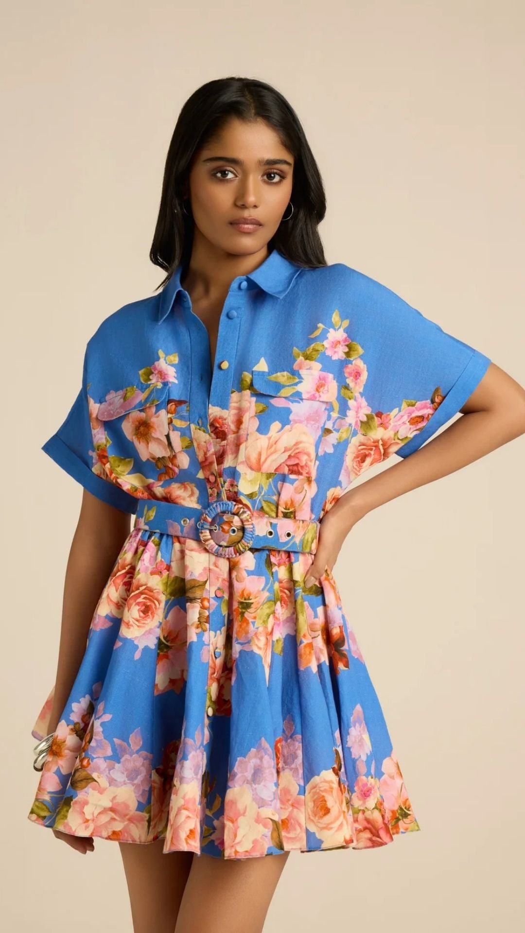Vanya Buckle Short Dress - Hemant and Nandita